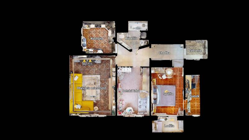 KRÁSNY 3,5 izbový byt ul.Talinská, 83 m² + loggia. KOMPL.REKONŠTRUKCIA