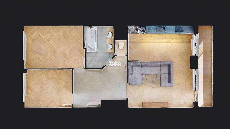 FURČA - BUZULUCKÁ, 3 izb. byt po novej REKONŠTRUKCII, 73 m2 + loggia