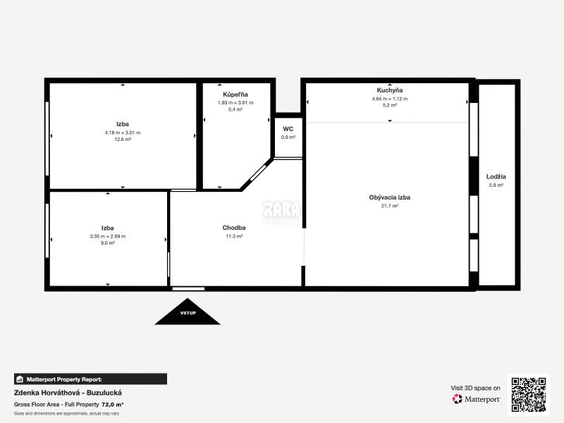 FURČA - BUZULUCKÁ, 3 izb. byt po novej REKONŠTRUKCII, 73 m2 + loggia