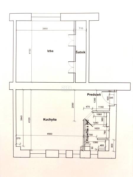 SEVER ul.Letná, ZARIADENÝ 2 izbový TEHLOVÝ BYT, 56 m²