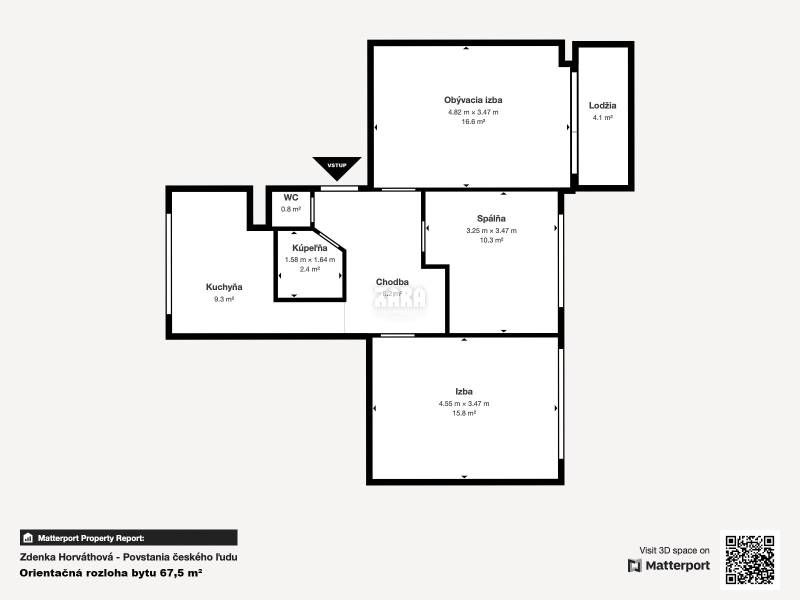 FURČA - PČĽ Pekný, ZARIADENÝ 3 izb. byt 68 m²  + loggia. Rekonštrukcia