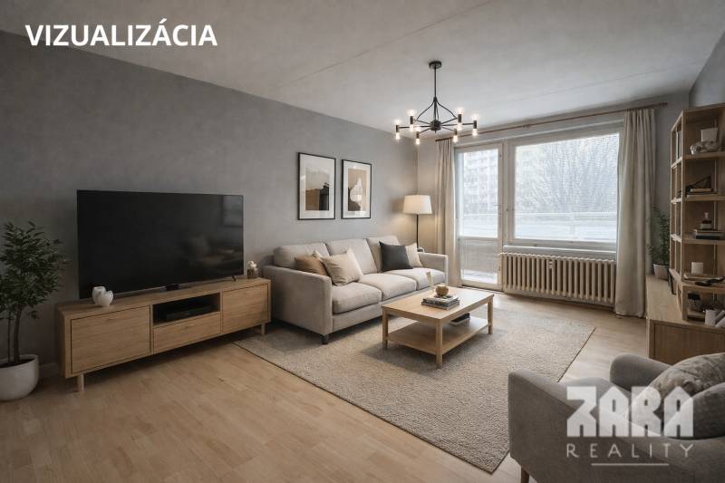 LUDMANSKÁ - 3 izbový byt, 65 m2 + loggia. KÚPOU VOĽNÝ. ČR.