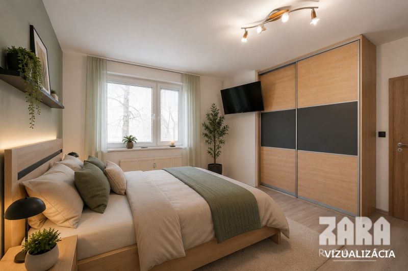 Izba 2 vizualizácia  (spálňa)