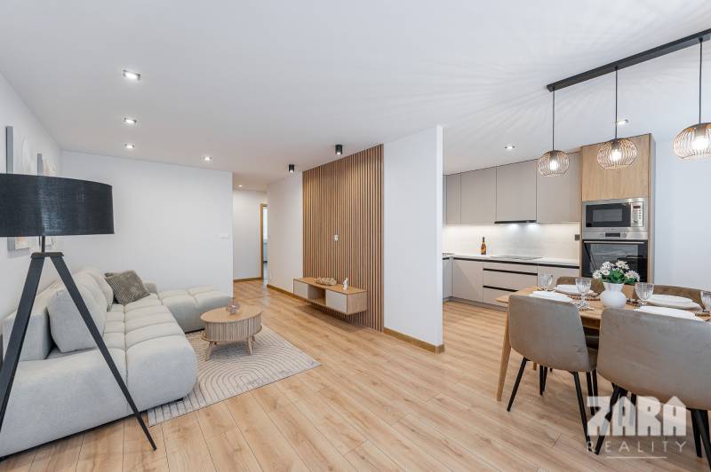 BUZULUCKÁ - NADČASOVÁ NOVINKA, 3.izb. byt 70 m2 + loggia so ZARIADENÍM