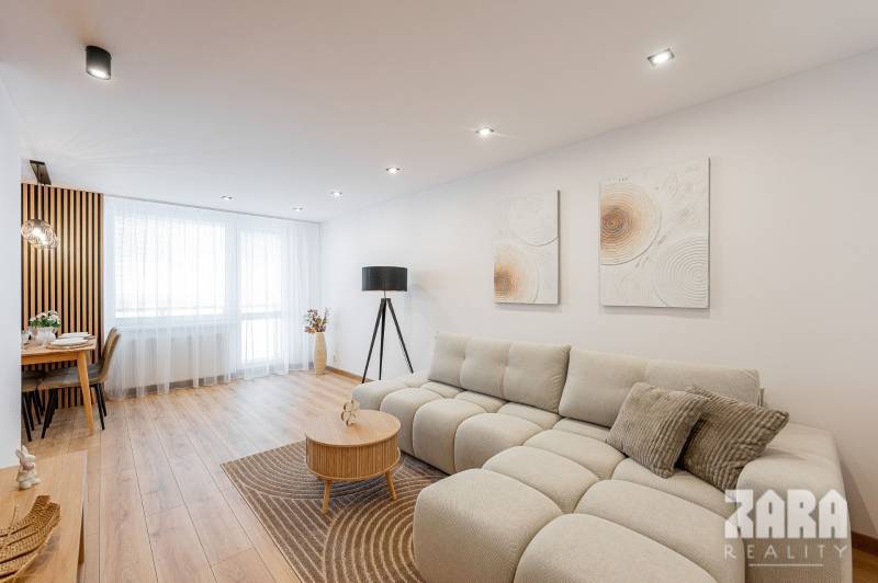 BUZULUCKÁ - NADČASOVÁ NOVINKA, 3.izb. byt 70 m2 + loggia so ZARIADENÍM