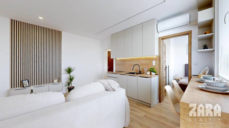 KVP - HEMERKOVA, MODERNÝ, ZARIADENÝ ŠTÝLOVÝ 1,5 izb. byt + loggia.