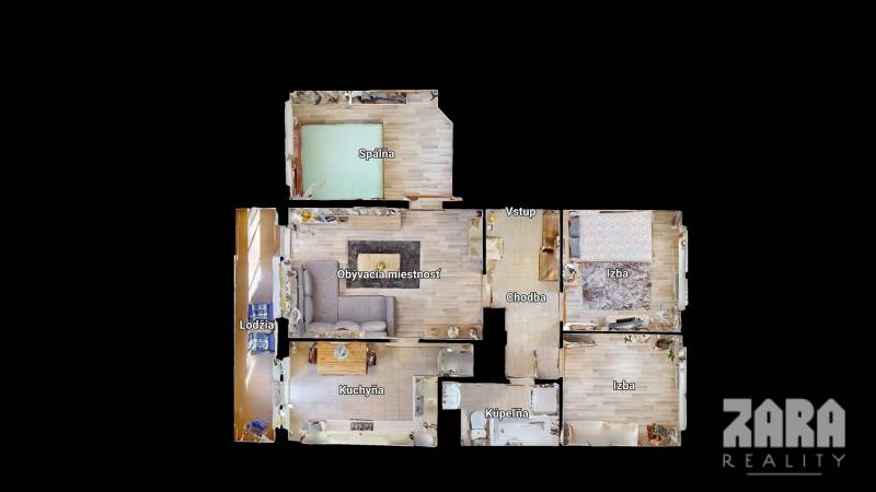 Clementisova - pekný 4.izbyt kompletná rekonštrukcia. 70 m2 +loggia