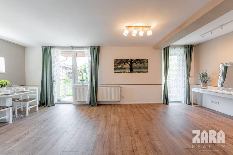 SEVER - 3 izb. TEHLOVÝ BYT 76 m²  + 12 m² BALKÓN. Byt. dom - r. 2010