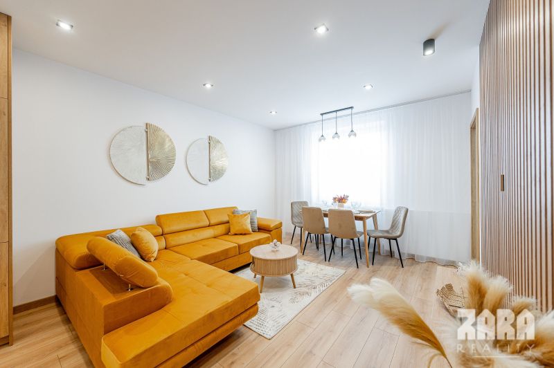 JUH - nová moderná KR. ZARIADENÝ TEHLOVÝ BYT  56 m2 + veľký BALKÓN