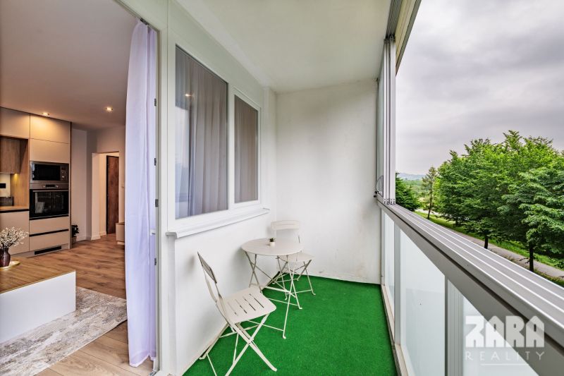 KVP - Titogradska. NOVINKA: Moderný 1,5 izbový byt 36 m2 + loggia. KR
