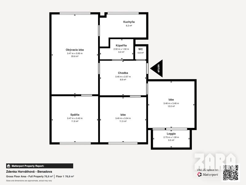BENADOVA - 4-IZBOVÝ BYT PO KOMPLETNEJ REKONŠTRUKCII, 79 m², LOGGIA 